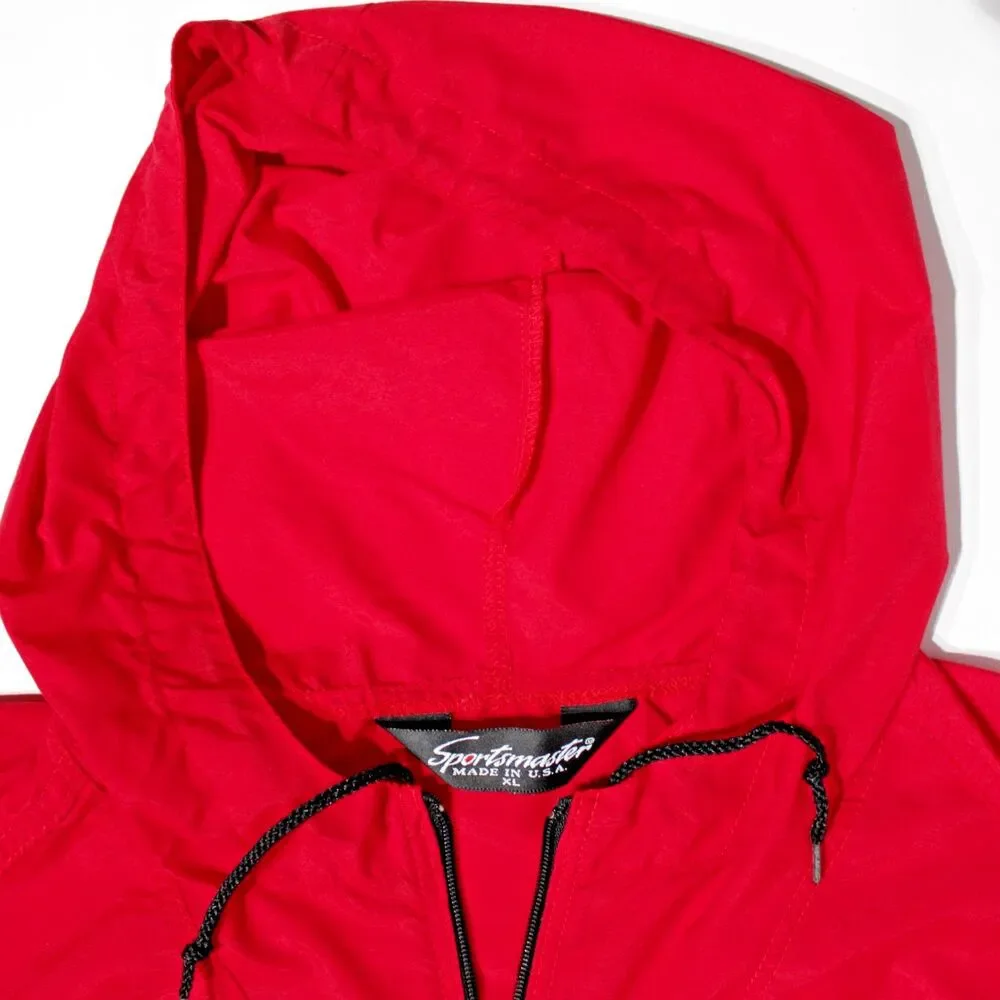 VTG 90s USA Oversized Nylon Lipton Tennis Championship Hooded Windbreaker Men XL
